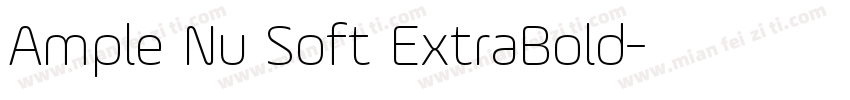 Ample Nu Soft ExtraBold字体转换